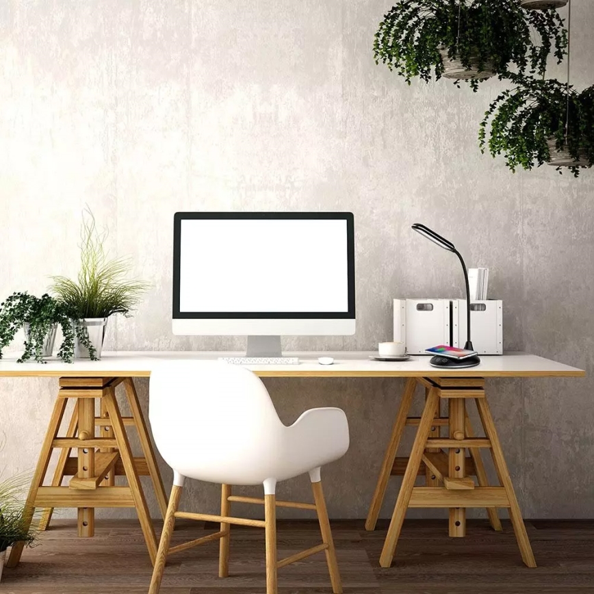 Lampe de table LED dimmable LED/5W/230V avec charge sans fil