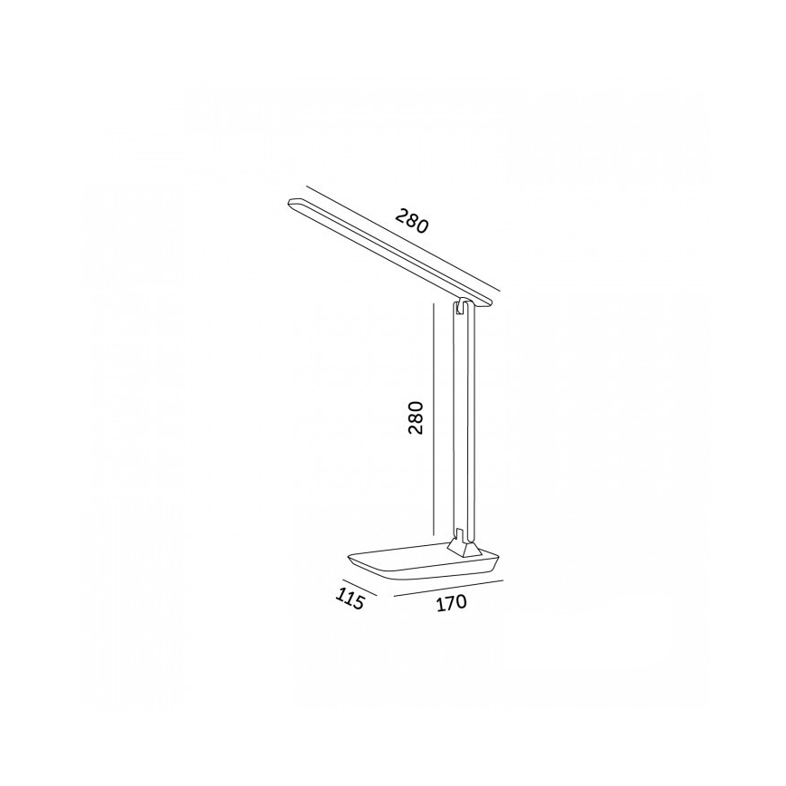 Lampe de table LED dimmable NOBLITE N LED/7W/230V 3000/4000/6500K marron