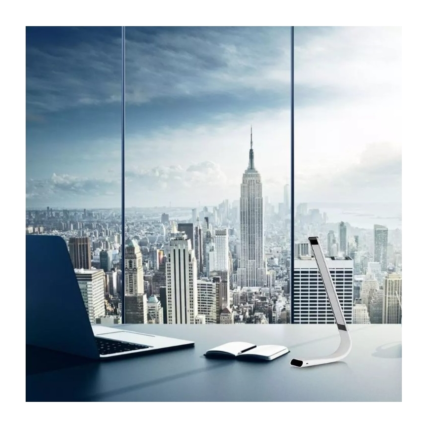 Lampe de table LED flexible à intensité variable LED/6,5W/5V 2000 mAh 3000K/4500K/6000K