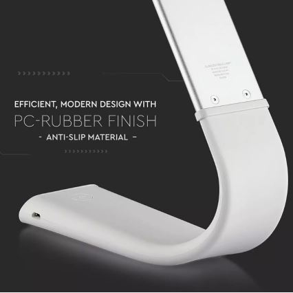 Lampe de table LED flexible à intensité variable LED/6,5W/5V 2000 mAh 3000K/4500K/6000K