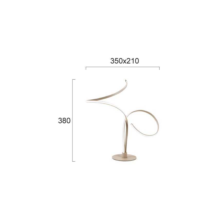 Lampe de table LED IVANA LED/5W/230V beige