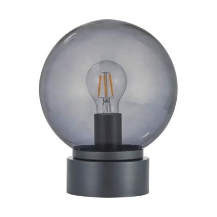 Lampe de table LED JIMMY 1xE27/60W/230V anthracite/noir fumé