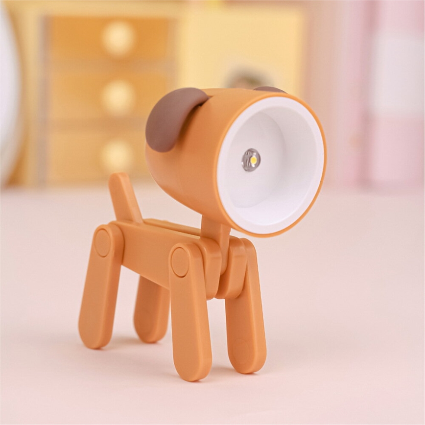 Lampe de table LED LED/0,06W/3xLR41 chien orange