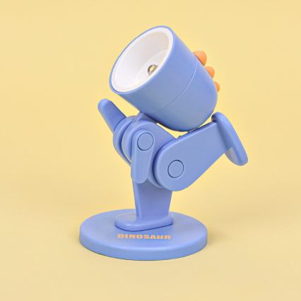 Lampe de table LED LED/0,06W/3xLR41 dinosaure bleue