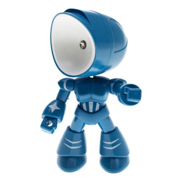 Lampe de table LED LED/0,06W/3xLR41 robot bleue