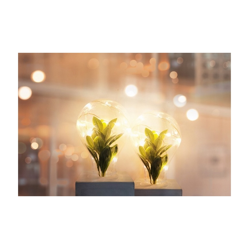 Lampe de table LED LIV LED/2xAAA gris