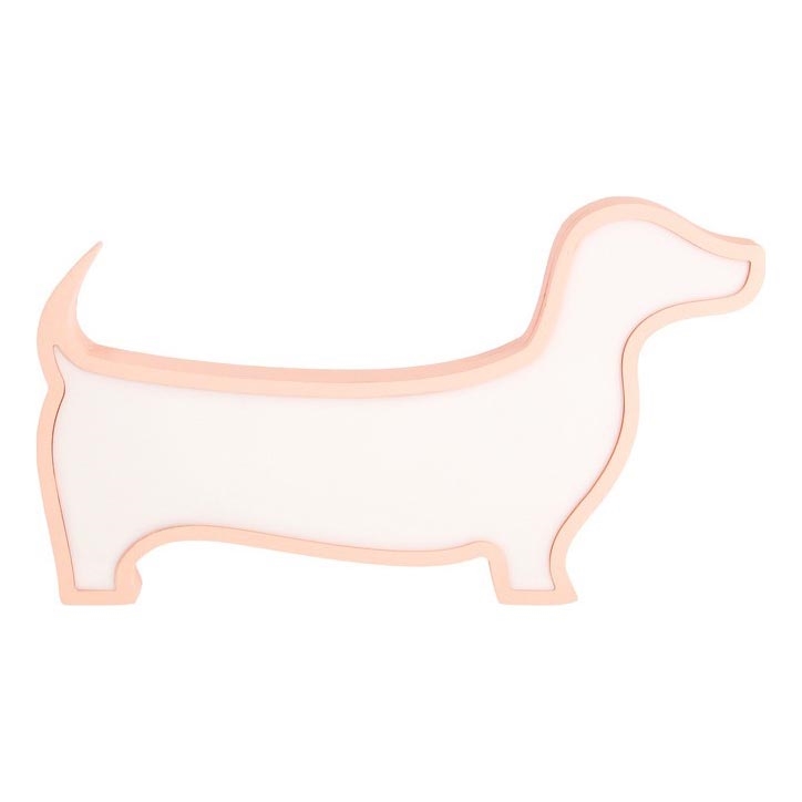 Lampe de table LED pour enfants DOG LED/12W/230V rose