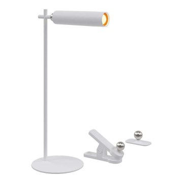 Lampe de table LED rechargeable à intensité variable magnétique LED/3W/5V 4000K 1500 mAh blanc