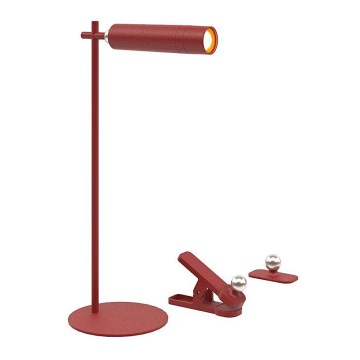 Lampe de table LED rechargeable à intensité variable magnétique LED/3W/5V 4000K 1500 mAh rouge