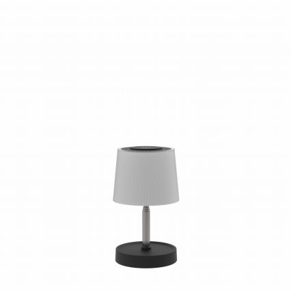 Lampe de table LED d'extérieur tactile et dimmable, rechargeable, 2W/5V, IP44, 1200 mAh, gris