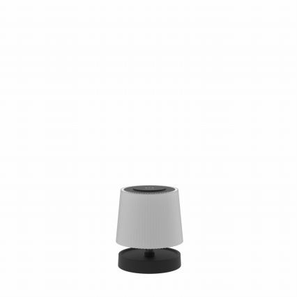 Lampe de table LED d'extérieur tactile et dimmable, rechargeable, 2W/5V, IP44, 1200 mAh, gris