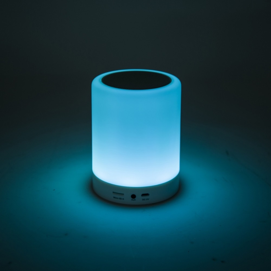 Lampe de table LED RGB à intensité variable avec haut-parleur FUNNY LED/5W/230V