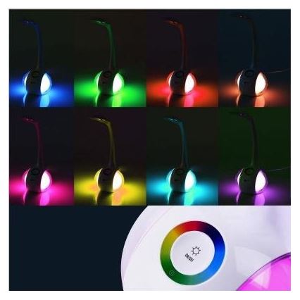 Lampe de table LED RGB à intensité variable LED/7W/230V rose