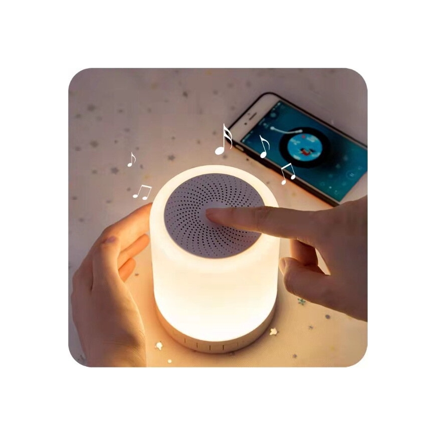 Lampe de table LED RGB avec haut-parleur LED/5V