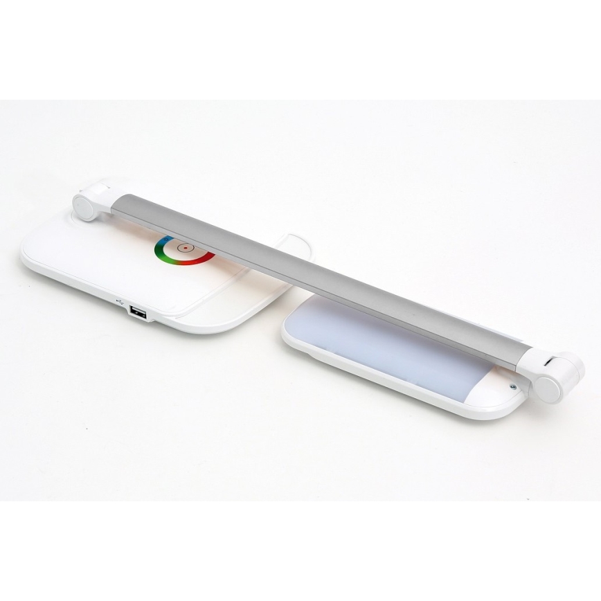 Lampe de table LED RGB tactile à intensité variable LED / 18W / 230V + USB