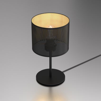 Lampe de table LOFT SHADE 1xE27/60W/230V d. 18 cm noir/doré