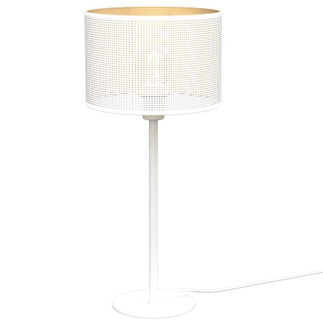 Lampe de table LOFT SHADE 1xE27/60W/230V d. 25 cm blanc/doré