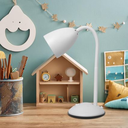 Lampe de table LOGIC 1xE27/60W/230V blanc
