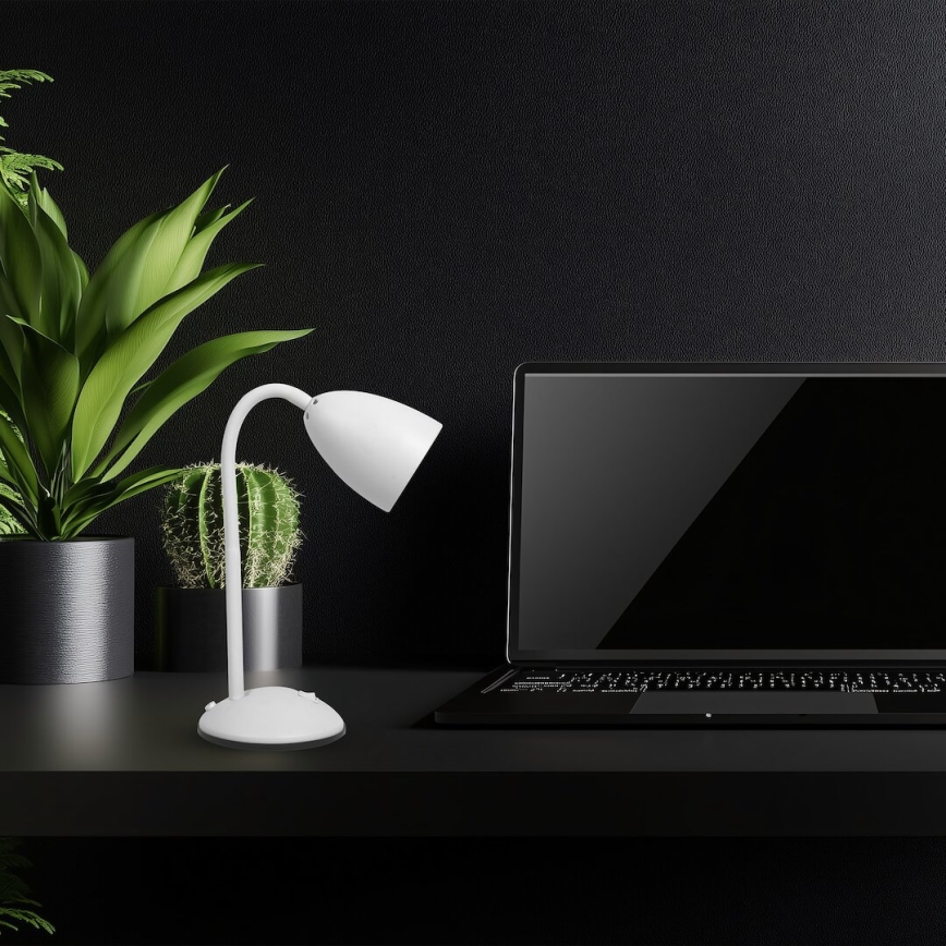 Lampe de table LOGIC 1xE27/60W/230V blanc