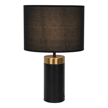 Lampe de table LUCIANO 1xE27/40W/230V noire/dorée