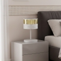 Lampe de table LUX 1xE27/15W/230V blanche/dorée