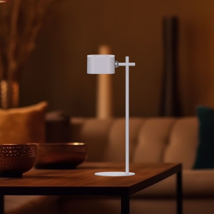 Lampe de table magnétique rechargeable à intensité variable LED 4en1 LED/3W/5V 3000-6000K 1800 mAh blanc