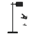 Lampe de table magnétique rechargeable à intensité variable 4en1 LED/3W/5V 3000-6000K 1800 mAh noir
