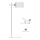 Lampe de table magnétique rechargeable à intensité variable LED 4en1 LED/3W/5V 3000-6000K 1800 mAh blanc