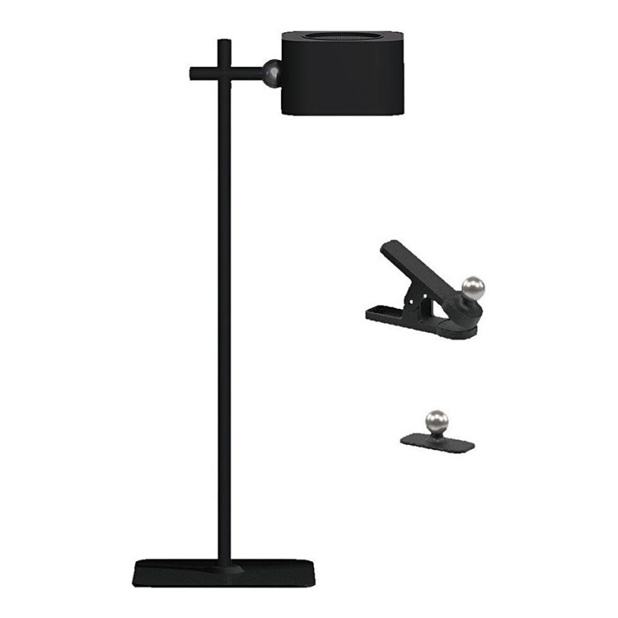 Lampe de table magnétique rechargeable à intensité variable LED 4en1 LED/3W/5V 3000-6000K 1800 mAh noir