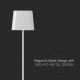 Lampe de table magnétique solaire à intensité variable rechargeable LED/5W/5V 3000-6000K 3600 mAh IP65 blanc