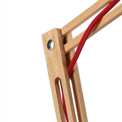 Lampe de table MARCELLO 1xE27/60W/230V hêtre