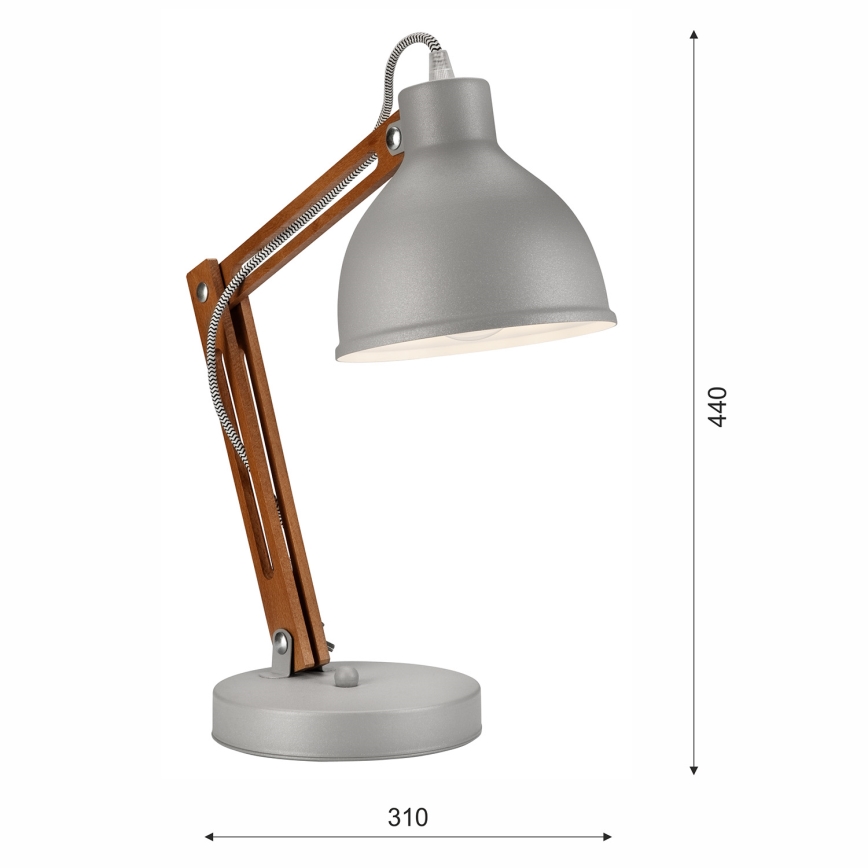 Lampe de table MARCELLO 1xE27/60W/230V hêtre