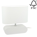 Lampe de table MARINNA 1xE27/25W/230V hêtre - certifié FSC