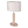 Lampe de table MERCEDES 1x E27/40 W/230 V, 46 cm, crème/chêne