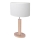Lampe de table MERCEDES 1xE27/40W/230V 46 cm blanche/chêne