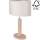 Lampe de table MERCEDES 1xE27/40W/230V 46 cm crème/chêne – FSC certifié