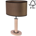 Lampe de table MERCEDES 1xE27/40W/230V 46 cm marron/chêne – FSC certifié