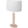 Lampe de table MERCEDES 1xE27/40W/230V 60 cm blanc/chêne