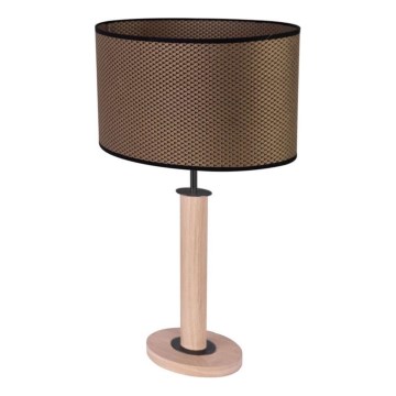Lampe de table MERCEDES 1xE27/40W/230V 60 cm brun/chêne