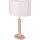 Lampe de table MERCEDES 1xE27/40W/230V 60 cm crème/chêne