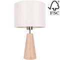 Lampe de table MERCEDES 1xE27/40W/230V d. 43 cm crème/chêne – FSC certifié
