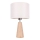 Lampe de table MERCEDES 1xE27/40W/230V d. 43 cm crème/chêne