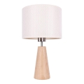 Lampe de table MERCEDES 1xE27/40W/230V Ø 43 cm crème/chêne