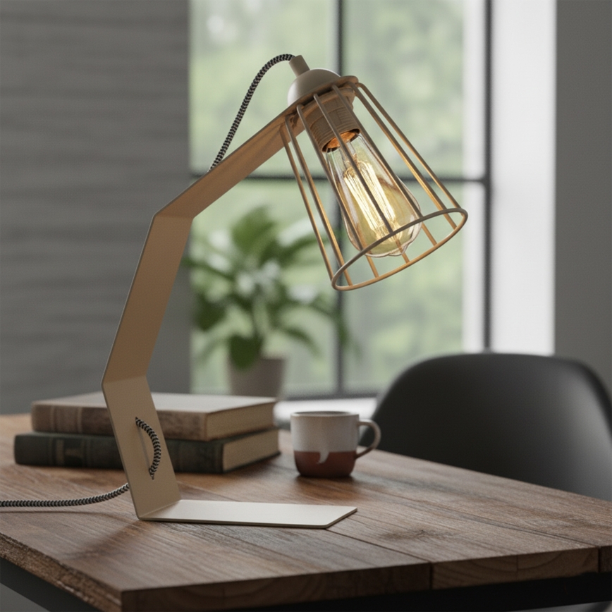Lampe de table NANDO 1xE27/15W/230V beige
