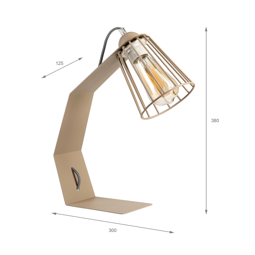 Lampe de table NANDO 1xE27/15W/230V beige