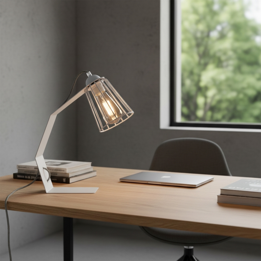 Lampe de table NANDO 1xE27/15W/230V blanche