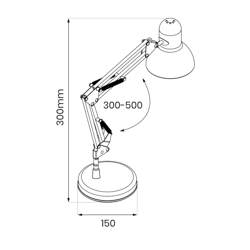 Lampe de table NEXA 1xE27/60W/230V noir