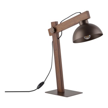 Lampe de table OSLO 1xE27/15W/230V noyer/marron