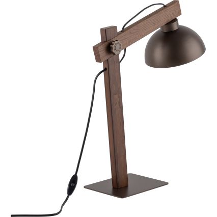 Lampe de table OSLO 1xE27/15W/230V noyer/marron