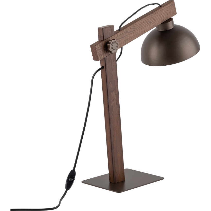 Lampe de table OSLO 1xE27/15W/230V noyer/marron